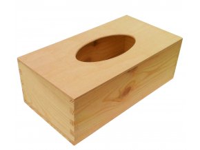 Dřevěná krabička na kapesníky PLY 26x14x9 cm