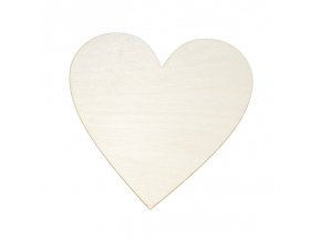 Dřevěné srdce dekorace 7x7cm