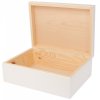 Dřevěná krabička bílá 22x16