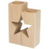 Dřevěná svíčka hvězda
