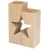 Dřevěná svíčka hvězda