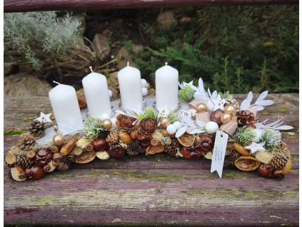 Adventní dekorace – půlměsíc