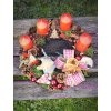 Adventní věnec s medvídkem – průměr 35 cm