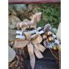 Adventní věnec s dřevěným koníkem – průměr 35 cm