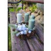 Adventní věnec se zelenými svíčkami – průměr 20 cm