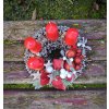 Adventní věnec s červenými svíčkami – průměr 25 cm