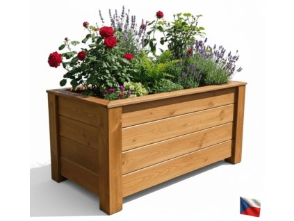 Dřevěný truhlík (2)