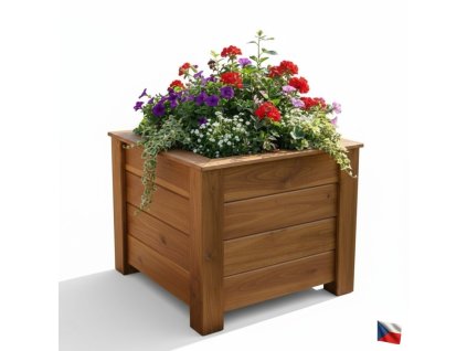 dřevěný truhlík čtverec(4)