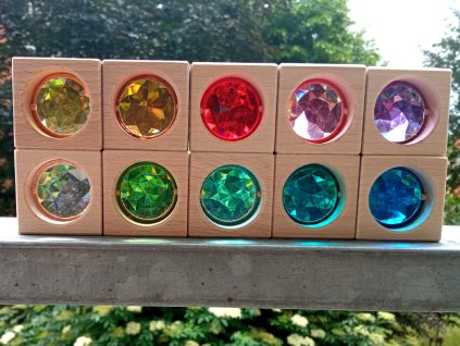 Sada 10 čtverců kuk-kostky