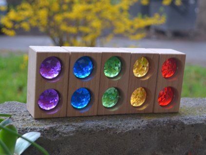 Sada kvádrů kuk-kostky (4 sklíčka)