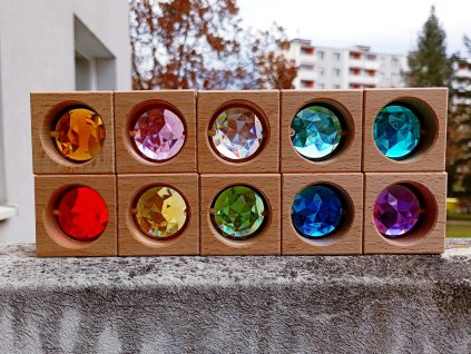 sada 10 krychliček kuk-kostky (1 sklíčko)