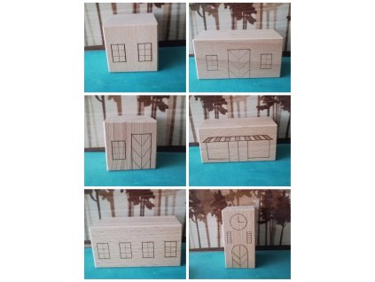 Doplňkové kostky stavebnice město