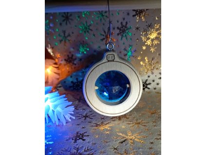 Baňka průhledná (vanoční ozdoba)