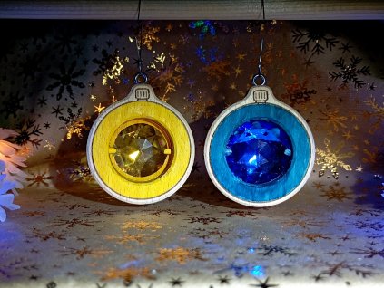 Baňka barevná (vanoční ozdoba)