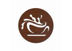 Dřevěné podtácky s kávovou tématikou