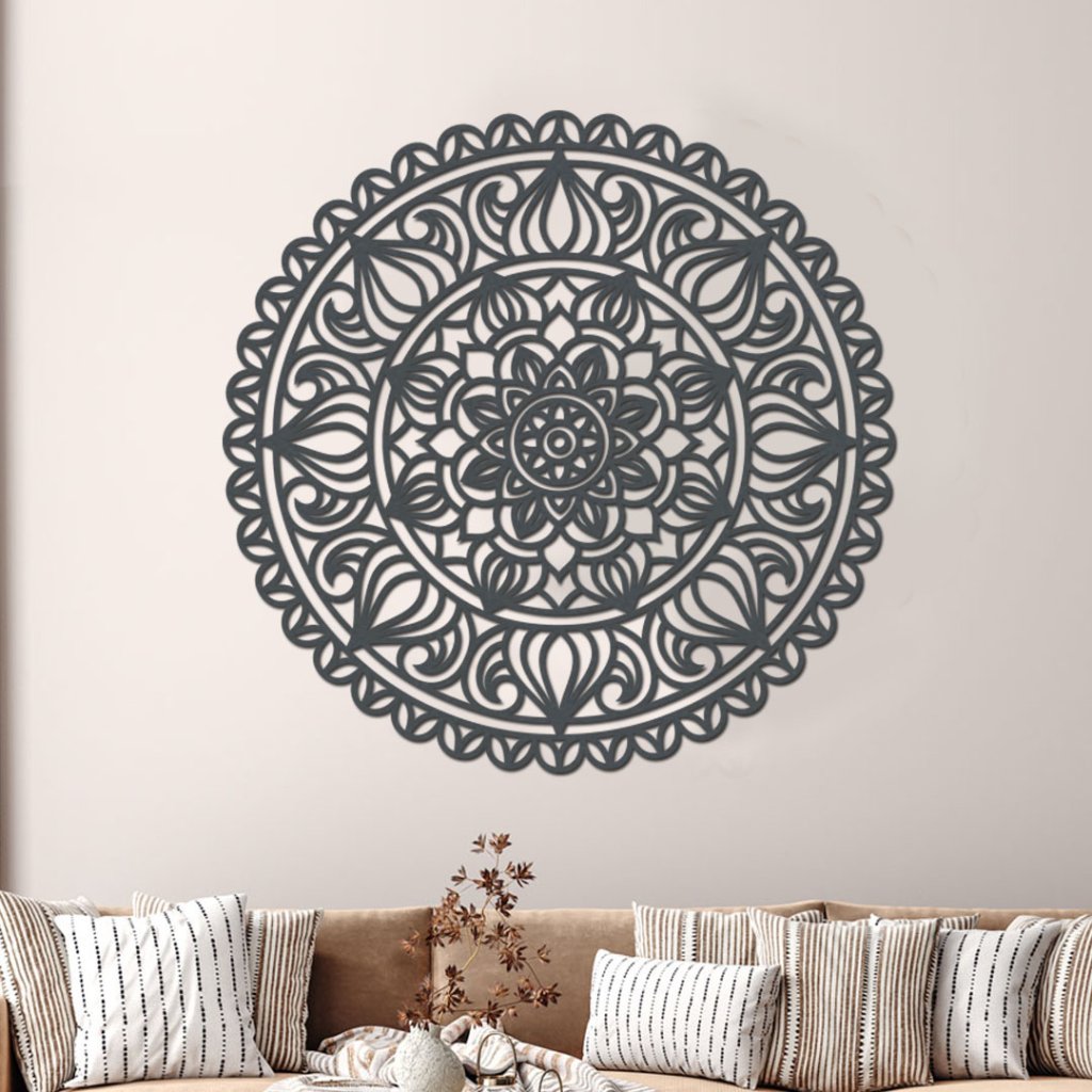 drevena mandala na zed BLAHOBIT borovice
