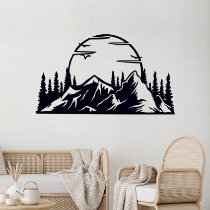 hory se zapadem cerna