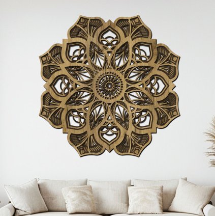 4 vrstvá mandala zariva radost dub zlaty wenge