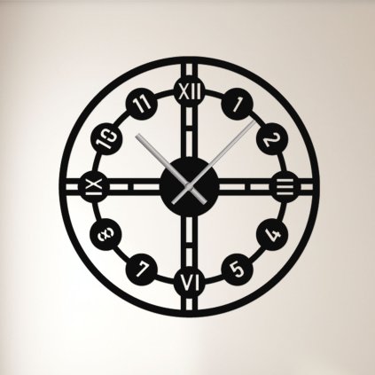 CIRCLE hodinz cerne stribrne rucicky