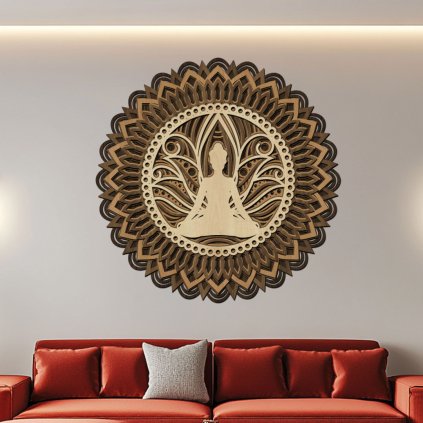 5 vrstva mandala vnitřníh klidu javor orech buk wenge