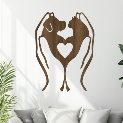 drevene dekorace zvireci vdecnost orech