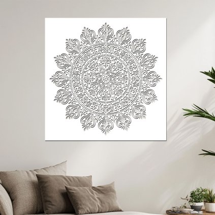 Drevena mandala Propojeni bila