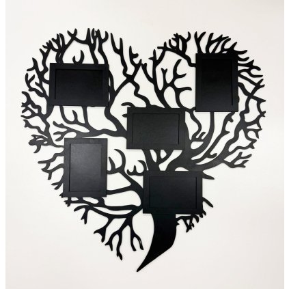 srdcový strom černa