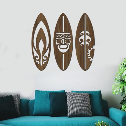 drevena dekorace surf
