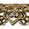 drevena mandala vasne wenge dub zlaty