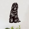 Dřevěný obraz psa BRIARD