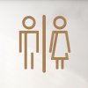 WC cedulka dámy a pánové buk