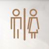WC cedulka dámy a pánové horsky dub