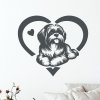 Shih Tzu lezici v srdci antracit