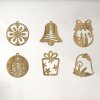 Sada 6 vánocnich ozdob dub zlaty