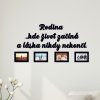 Fotoramecek rodina kde zivot zacina cerna