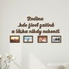 Fotoramecek rodina kde zivot zacina orech