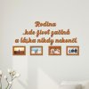 Fotoramecek rodina kde zivot zacina tresen