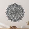 drevena mandala na zed hojnost antracitova
