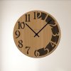 CLOCK hodiny buk wenge cerne