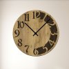 CLOCK hodiny dub zlaty wenge cerne