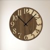 CLOCK hodiny orech javor