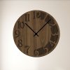 CLOCK hodiny orech wenge cerne