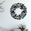 Nástěnný věnec JARO cerna