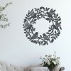 Nástěnný věnec JARO antracit