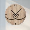 Srdcove hodiny dub sonoma wenge cerne rucicky