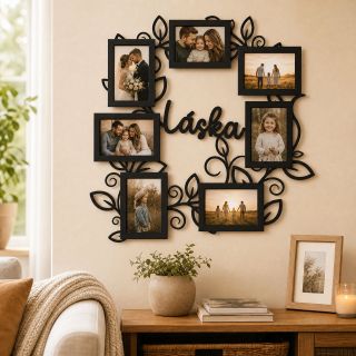 ❤️ Vzpomínky, které si zaslouží být stále na očích ❤️ Představujeme vám naši novinku – Dřevěný fotorámeček na více fotek...