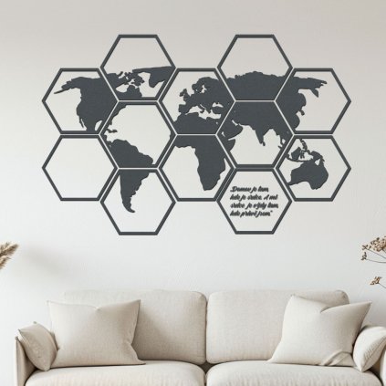mapa hexagon antracitova