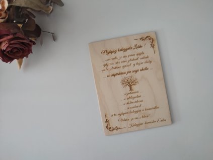 Tabuľka, kolegyňa poďakovanie 1