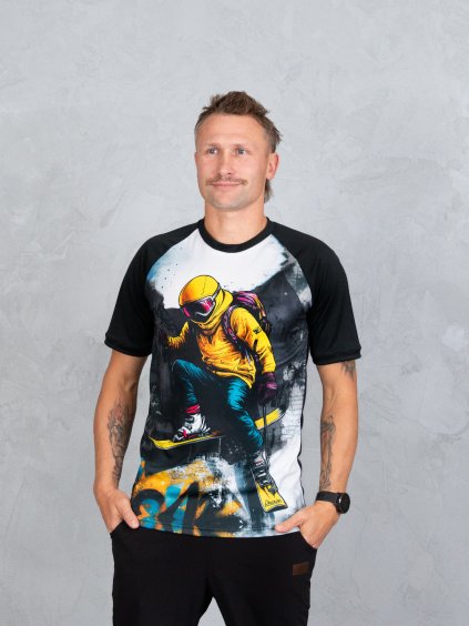 Drexiss pánské FULL DROP GREY COOLMAX krátký rukáv