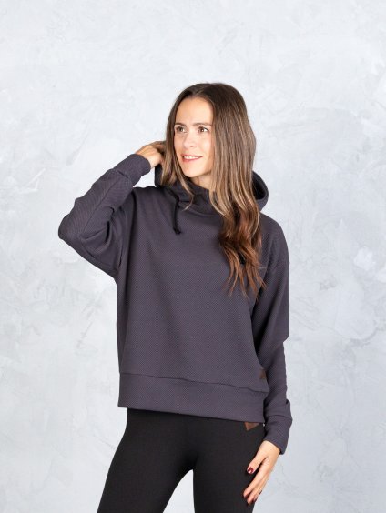 Drexiss dámská mikina CALM STRUCTURE ANTRACIT